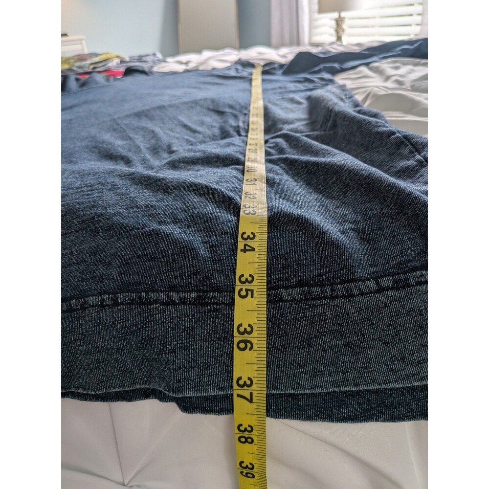 Jane & Delancey Boutique Dress 2X Blue Denim Look Knit Stretch Casualcore Comfy - Picture 11 of 11